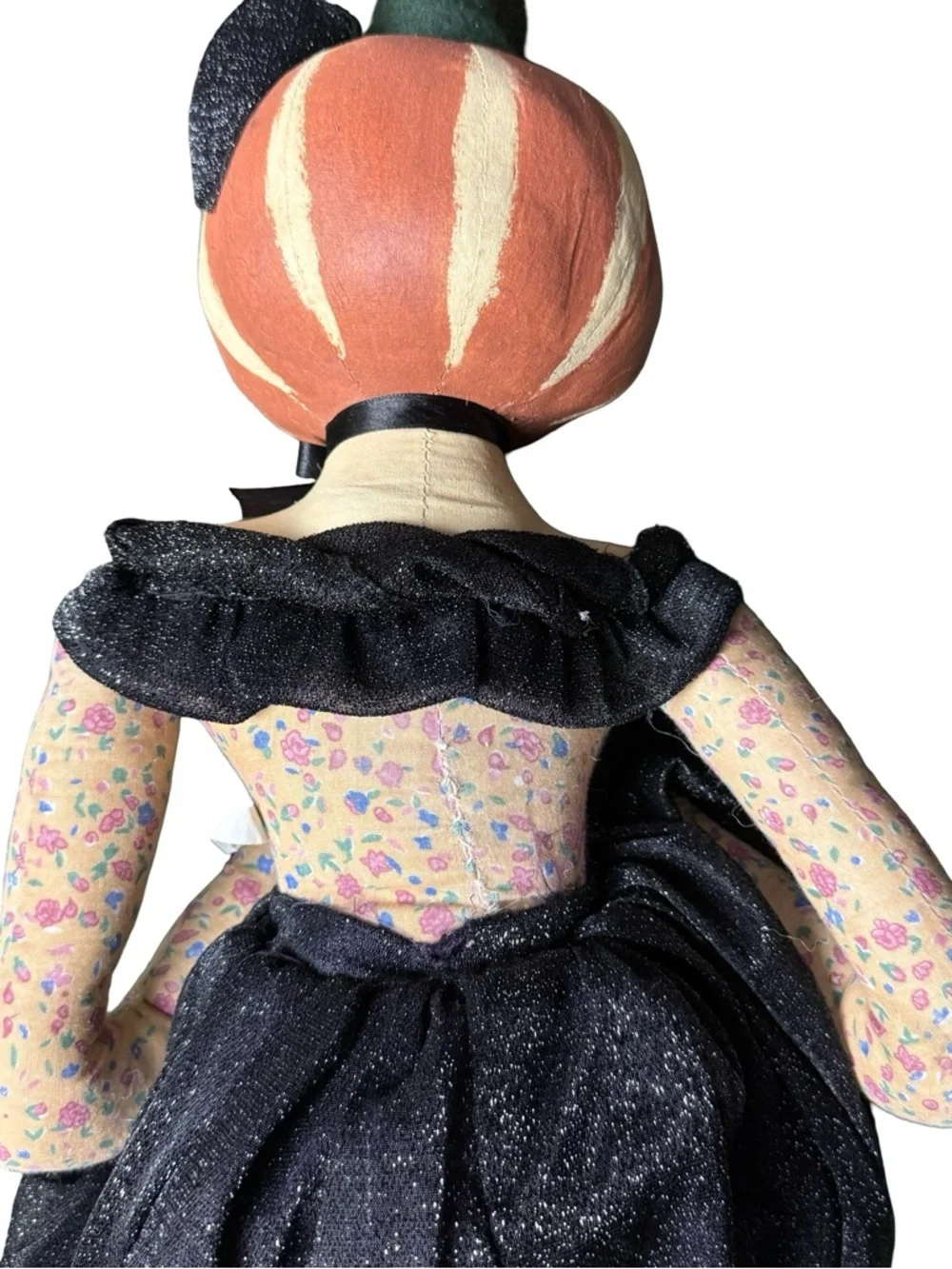 Halloween Lady Joe Spencer Colette Pumpkin Head Gathered Traditions Girl Doll